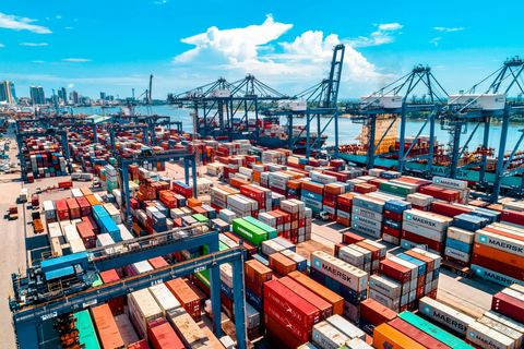 Seaport container operations